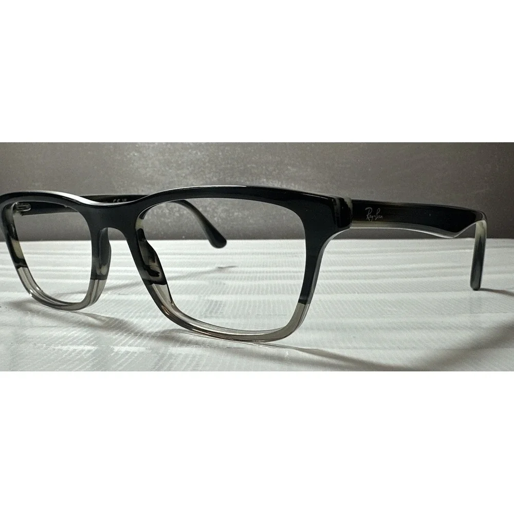 Ray Ban RB 5279 5540 Rectangle Black Gray Eyeglasses Frame Only 55-18-145